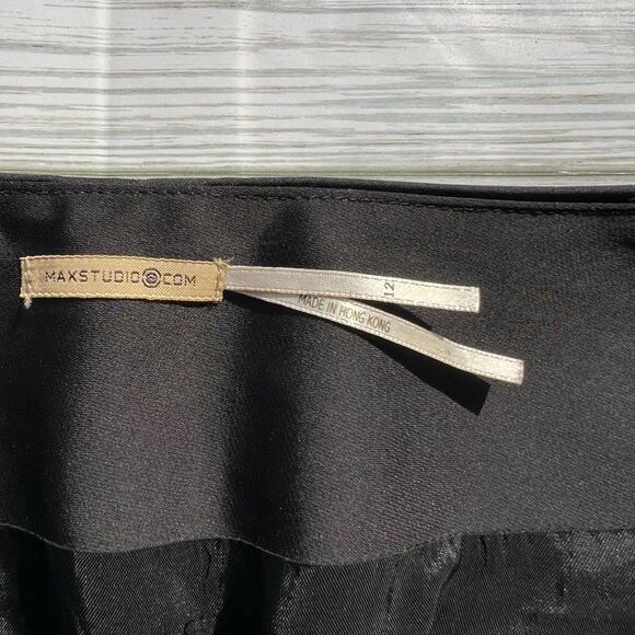 Max Studio Classic Black Women's Skirt, side split, Y2K, Vintage, pencil skirt - Picture 6 of 7